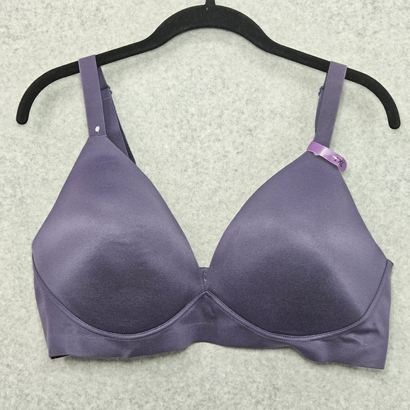 NWOT Bali 2xl‎ Comfort Revolution Soft Wireless T-Shirt Bra 3460 Purple 112089 - Picture 1 of 6